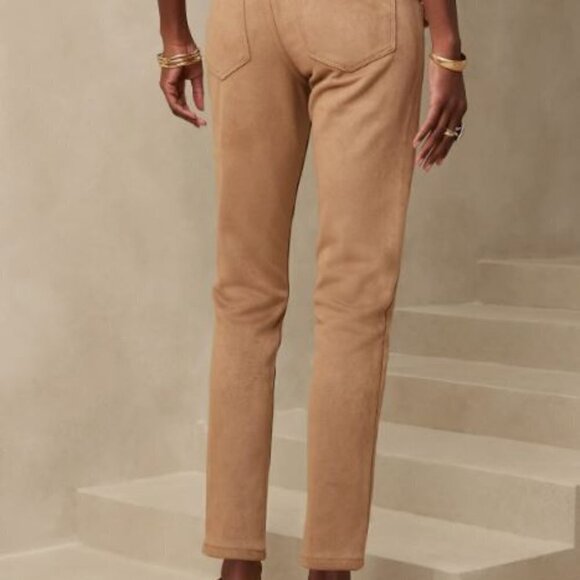 Banana Republic High-Rise Vegan SUEDE Black Skinny Stretch Jeans 26/2 RT$100 - Picture 4 of 9